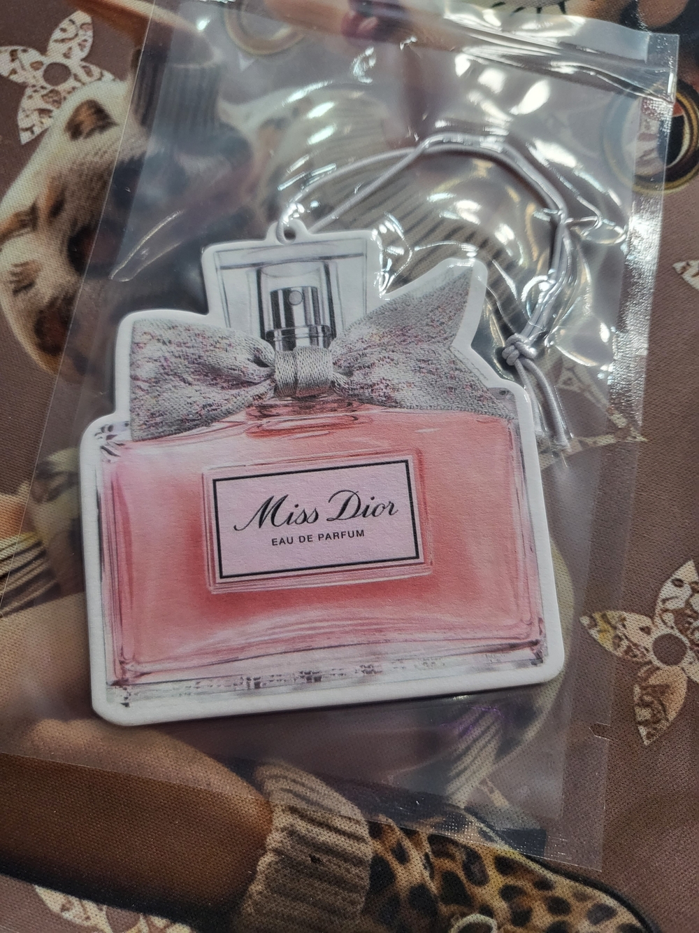 Pink Perfume Bottle Keychain - Women's Accessory